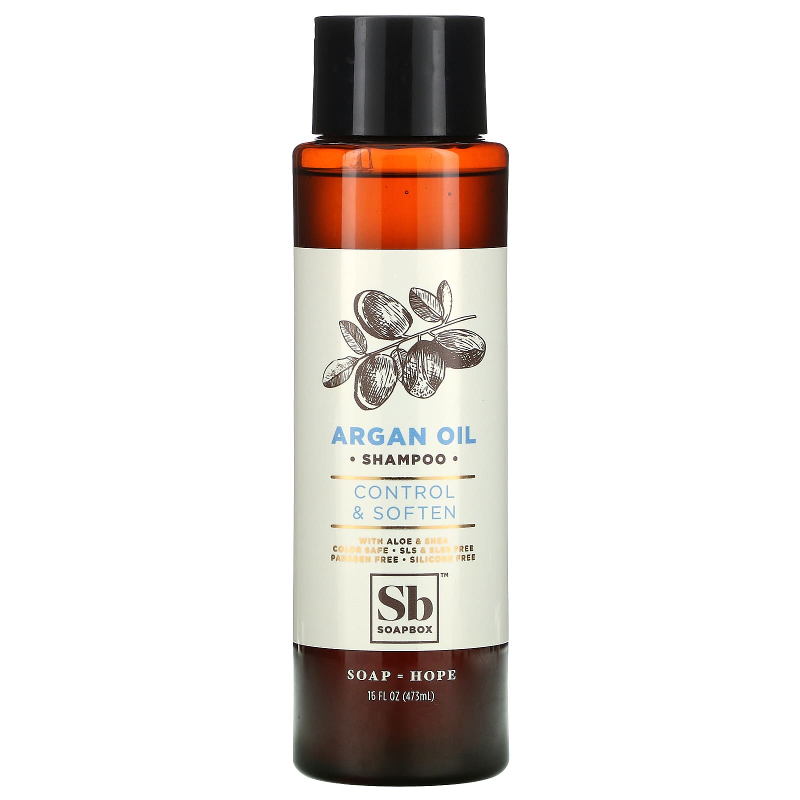 Soapbox, Argan Oil Shampoo, Control & Soften (473 ml)