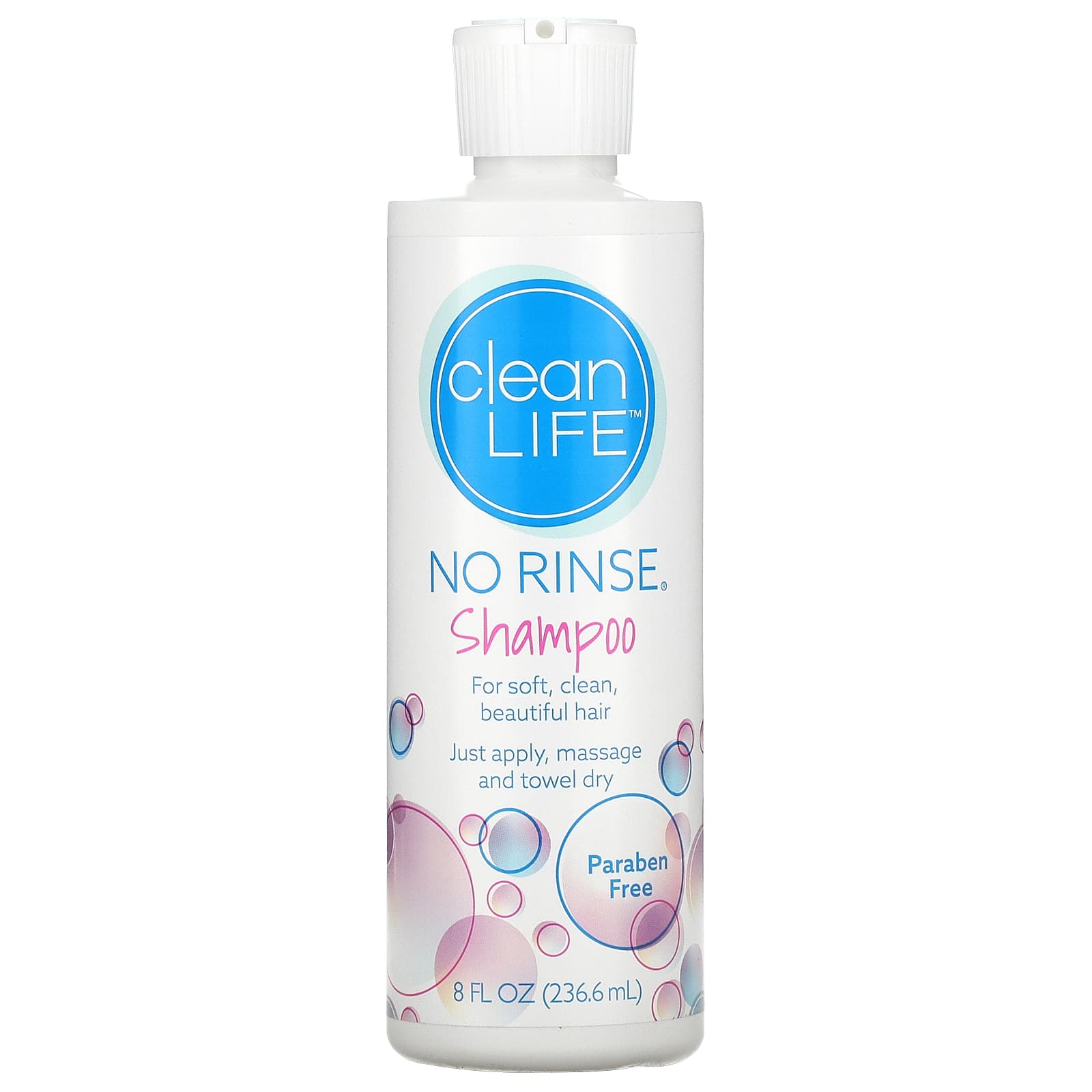 CleanLife, No Rinse Shampoo (236.6 ml)