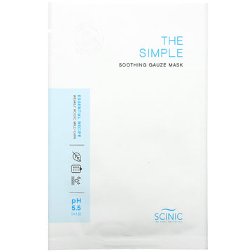 Scinic, The Simple Soothing Gauze Beauty Mask, pH 5.5