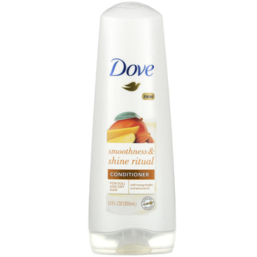 Dove, Smoothness & Shine Ritual Conditioner, For Dull and Dry Hair, Mango Butter And Almond Oil (355 ml)