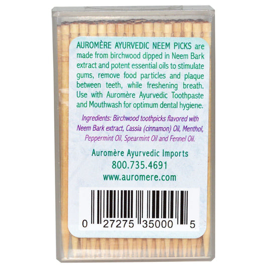 Auromere, Ayurvedic Toothpicks, Neem Picks