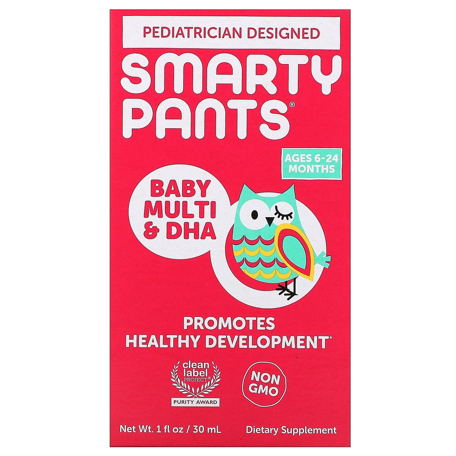 SmartyPants, Baby Multivitamin & DHA , Ages 6-24 Months