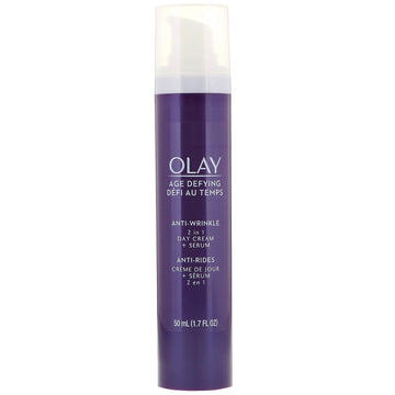 Olay, Age Defying, Anti-Wrinkle, 2-in-1 Day Cream + Serum (50 ml)