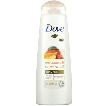 Dove, Smoothness & Shine Ritual Shampoo, For Dull and Dry Hair, Mango Butter And Almond Oil (355 ml)