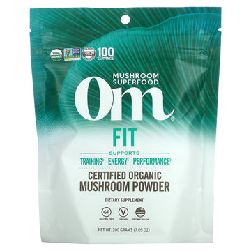 Om Mushrooms, Fit, Certified Organic Mushroom Powder