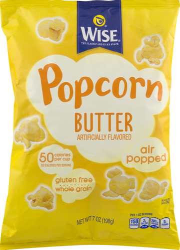 Wise Foods Air Popped Butter Popcorn 6 oz. Bag