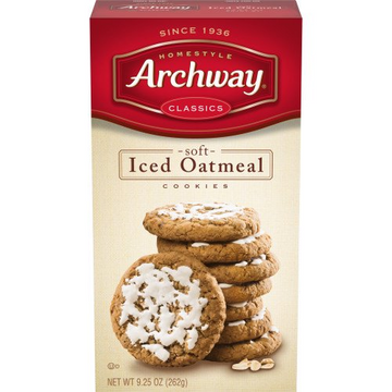 Archway Classics Soft Iced Oatmeal Cookies, 3-Pack . Trays