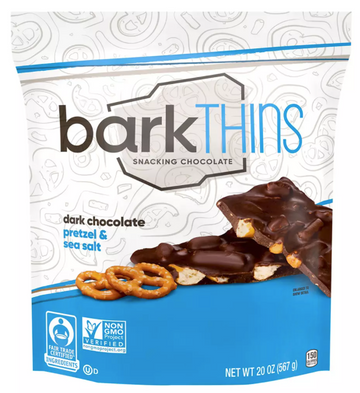 barkTHINS Dark Choc Pretzels and Sea Salt