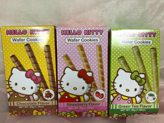 Hello Kitty Wafer Cookies Chocolate Flavor US Seller