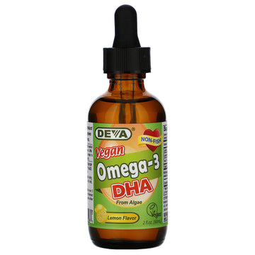 Deva, Vegan Omega-3 DHA, Lemon Flavor