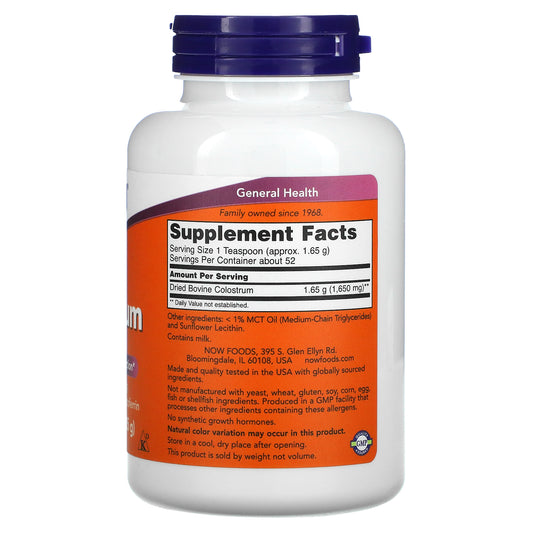 NOW Foods, Colostrum Powder