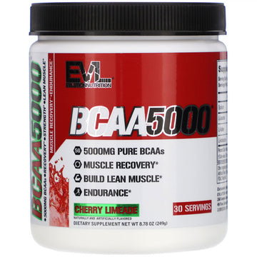 EVLution Nutrition, BCAA5000, Cherry Limeade