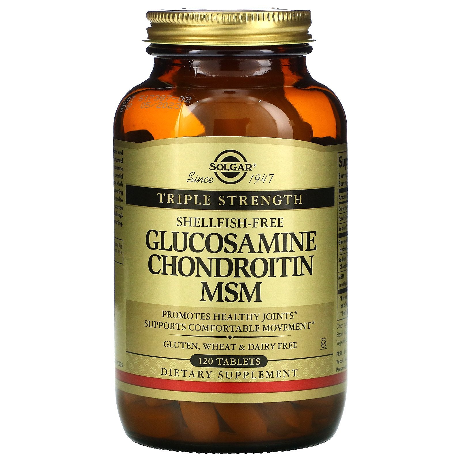 Solgar, Glucosamine Chondroitin Msm, Triple Strength