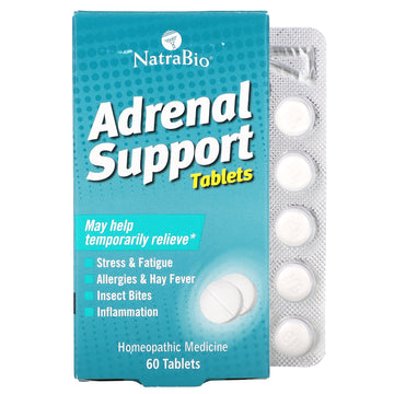 NatraBio, Adrenal Support, Tablets