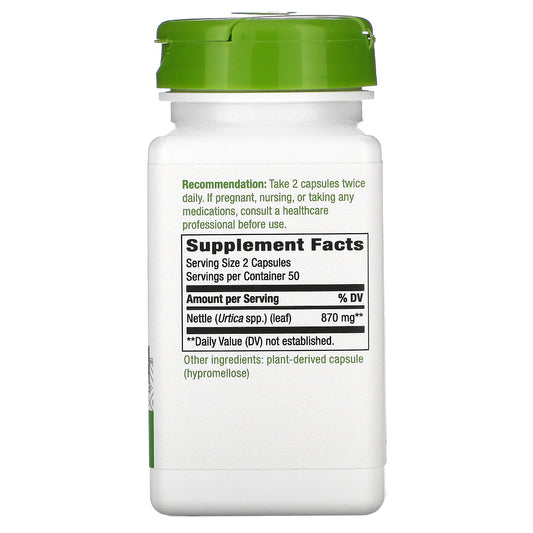 Nature's Way, Nettle Leaf, 435 mg, Vegan Capsules