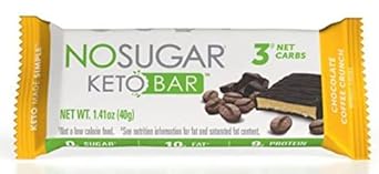 No Sugar Keto Bar Snack - Low Carb No Sugar Keto Snack Food 