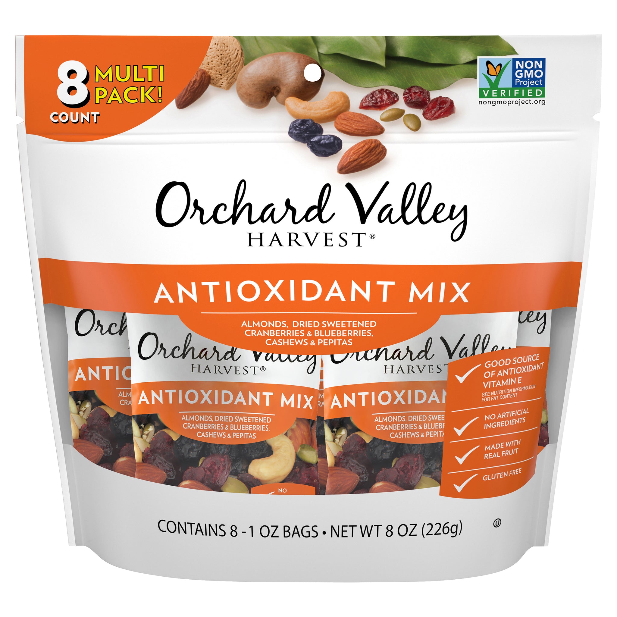 ORCHARD VALLEY HARVEST Antioxidant Mix, Packs, 8 Ct, , Non-GMO