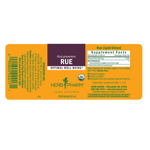 Rue Extract 1 Oz By Herb Pharm