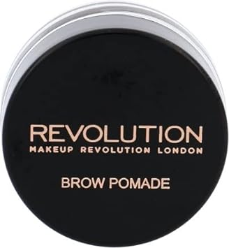 Makeup Revolution Brow Pomade, Waterproof Eyebrow Pomade, Long Lasting With Extreme Hold, Smudge-Proof, Vegan & Cruelty Fee, Medium Brown, 2.5g