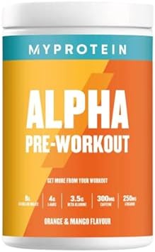 Myprotein Alpha Pre-Workout Powder with Beta Alanine and Caffeine - Or680 Grams