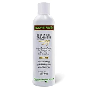 Moroccan Keratin Brazilian Keratin Hair Blowout Treatment GOLD SERIES Proven Formula keratina brasileña (KR 250ml)