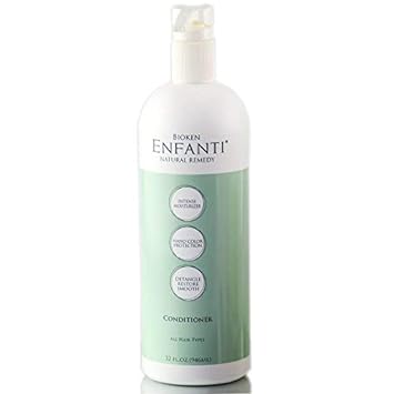 Bioken] Enfanti Salon Quality Conditioner for All Hair Type - Ultra Lightweight, Instant Detangles, Restores & Smoothes Hair (32.0 )