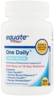 Equate One Daily Men's Multivitamin Multimineral Supplement, 100 Table