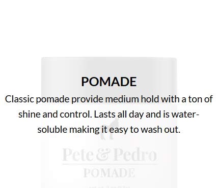 Pete and Pedro Pomade - Best Hair Styling Pomade for Men