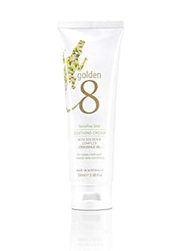 Golden 8 Sensitive Skin Soothing Cream | Hydrating Moisturizer with Calendula, Shea Butter, Beta Glucan for Irritation Redness Itchy Rash Dry Skin Relief