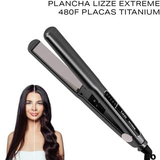 Lizze Extreme Professional Hair Straightener | Original Nano Titanium Technology Straightens Dry, Frizzy Hair Curls | 250 Deg. C