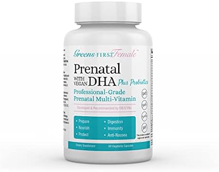 Greens First Female Prenatal Vitamin with Vegan DHA – Prenatal Vitamin