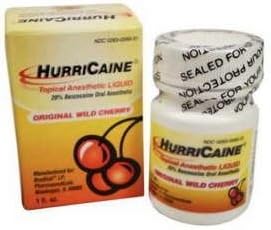 HURRICAINE Topical ANESTHETIC Liquid 20% 1 JAR Cherry