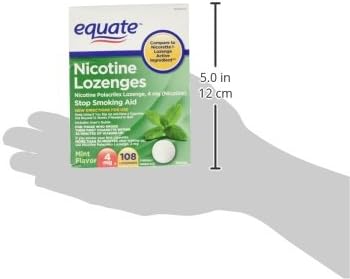 Equate - Nicotine Lozenge 4 mg, Stop Smoking Aid, Mint Flavo