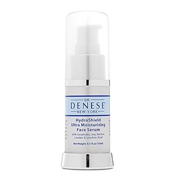 Dr. Denese SkinScience HydroShield Ultra Moisturizing Face Serum Locks In Moisture with Retinol & Ceramides - Reduce Appearance of Wrinkles, Increased Hydration & Tightness - Cruelty-Free - .5