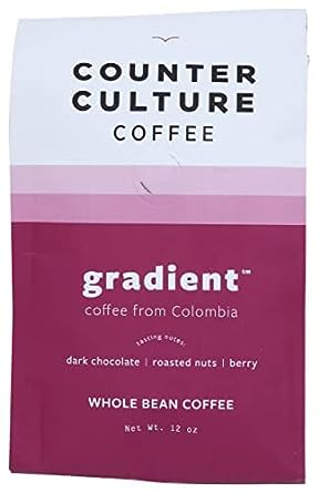 Counter Culture Coffee Gradient - Dark Roast, Kosher, Whole-Bean Colombian Coffee, (1 Bag)