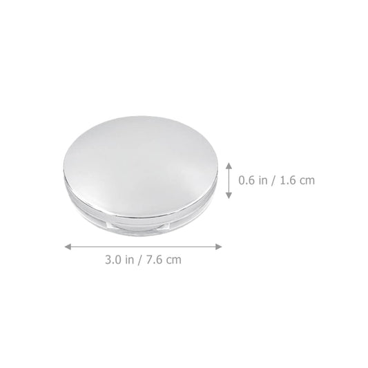KALLORY Makeup Container Makeup Powder Puffs Empty Powder Container, Portable Loose Powder Case Ultra Thin Cosmetic Powder with Mirror for Makeup (2Pcs) Makeup Containers Portable Mirror