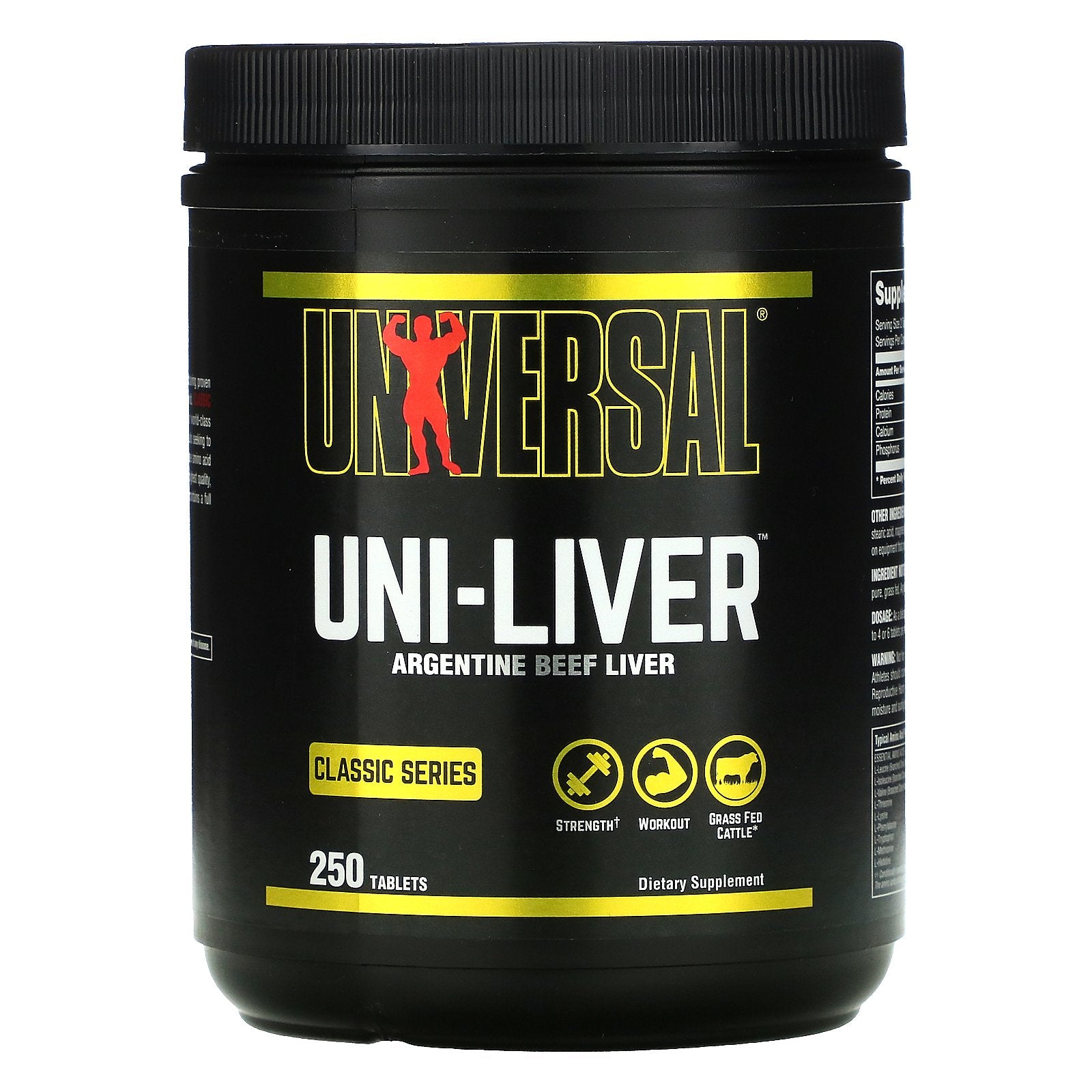 Universal Nutrition, Classic Series, Uni-Liver, Argentine Beef Liver Tablets