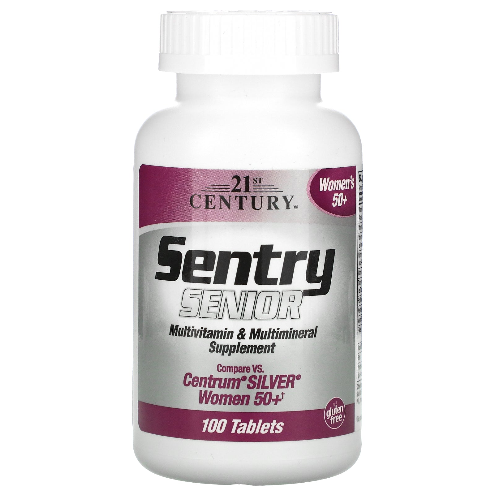 21st Century, Sentry Senior, Multivitamin & Multimineral Supplement, Women 50+ Tablets