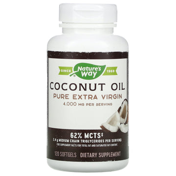 Nature's Way, Coconut Oil, Pure Extra Virgin, 1,000 mg Softgels