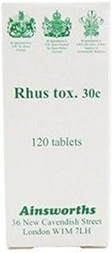 Ainsworths Rhus Tox 30C Homoeopathic 120 tablet


