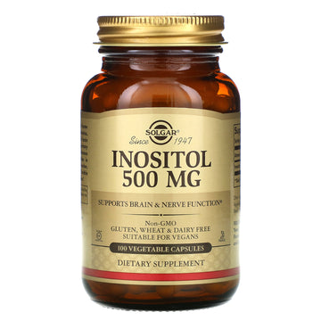 Solgar, Inositol, 500 mg, Vegetable Capsules