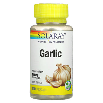 Solaray, Garlic, 600 mg, VegCaps