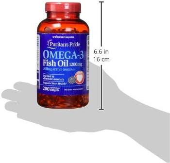 Puritan's Pride Omega-3 Fish Oil 1200mg, 200 softgels (13328)