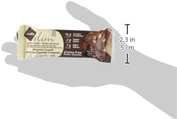 NuGo Slim Dark Chocolate Brownie Crunch, 16g Protein, 3g Sugar, 7g Fib