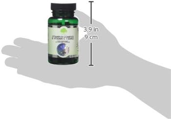 Vitamin B Complex & Vitamin C | 60 Vegan Capsules | Non-Acidic Vitamin