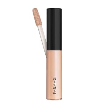 FARMASI Vfx Pro Liquid Concealer, Full Coverage, Highly Pigmented Concealer with Matte Finish without Clumping and Cracking, Covers Blemishes, Freckles, Fine Lines, and Dark Circles, 0.24   / 7 ml (Biscuit)