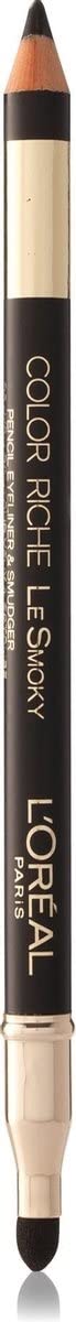 L'OrÃal Color Riche Le Smoky Pencil Eyeliner & Smudger 201 Black Velour 1.02 g