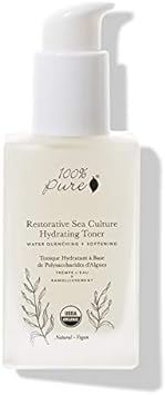 100% PURE Restorative Sea Culture Hydrating Toner, Organic Witch Hazel Toner, Anti-Aging, Alcohol-Free Facial Toner, Hydrating Toner (4  )