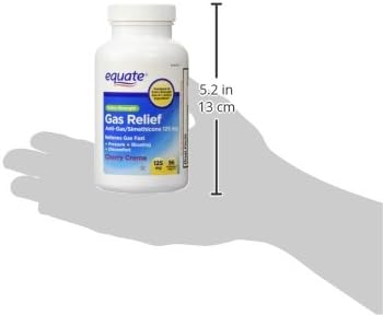 Extra Strength Gas Relief, Simethicone 125mg, 96 Chewable Tablets, Che0.01 Ounces