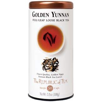 The Republic of Tea Black Full-Leaf Loose Tea (Golden Yunnan Black, Refill Bag)